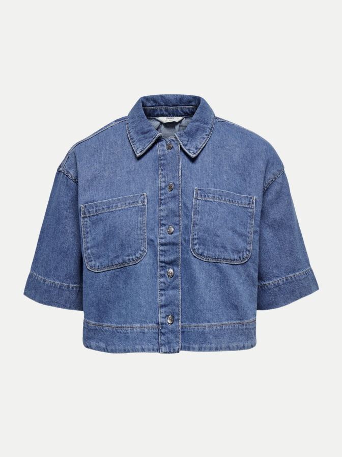Only Kurzarm Denimbluse bei Robert Ley