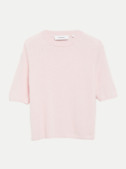 Comma Kurzarmpullover aus reiner Wolle 4167-LILAC/PINK bei Robert Ley