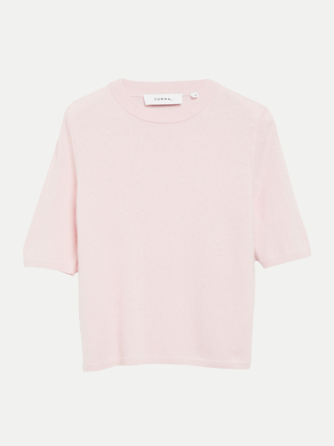 Comma Kurzarmpullover aus reiner Wolle bei Robert Ley