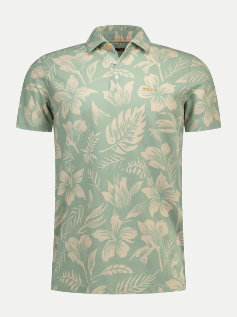 NZA New Zealand Auckland Poloshirt mit Allover-Print bei Robert Ley