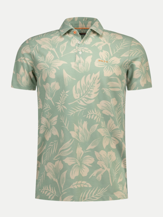 NZA New Zealand Auckland Poloshirt mit Allover-Print bei Robert Ley