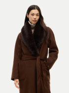 Tommy Hilfiger Mantel aus Wollmix mit Schalkragen GV0-BROWN bei Robert Ley