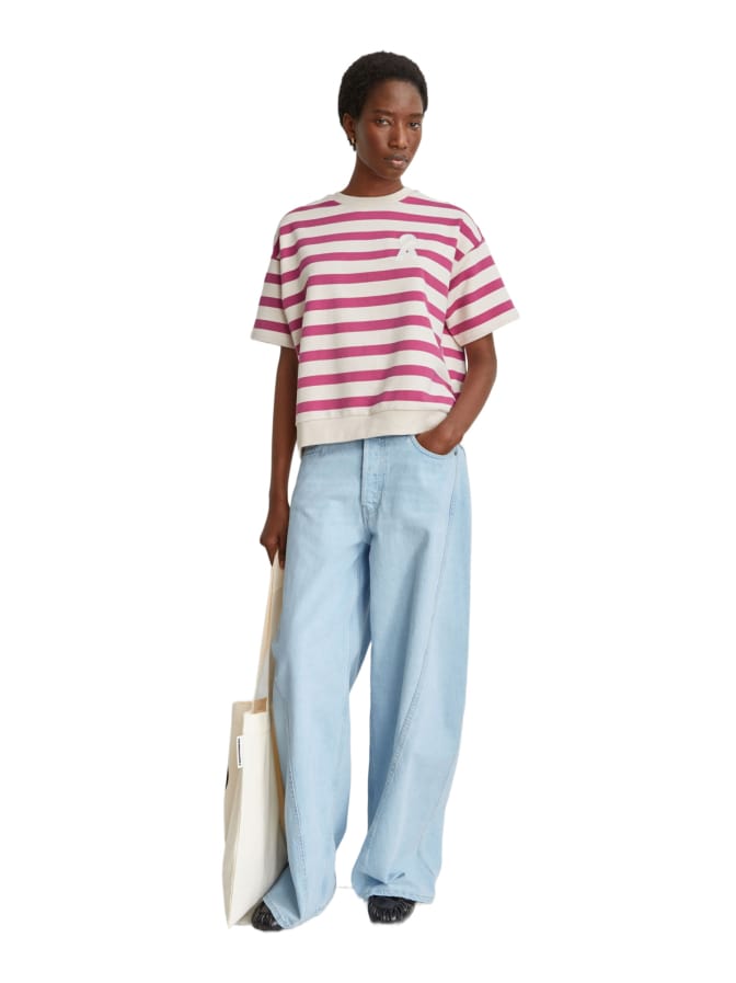 ARMEDANGELS Kurzarm-Sweater BAMIKAA STRIPE bei Robert Ley