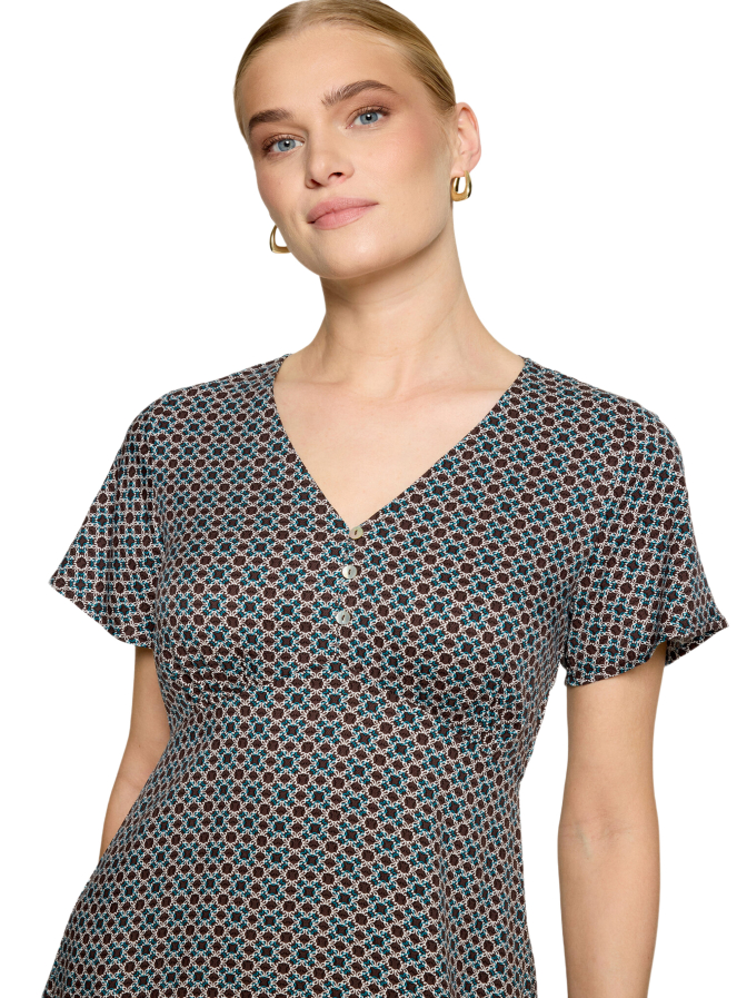 Zero Blusenkleid mit grafischem Muster bei Robert Ley
