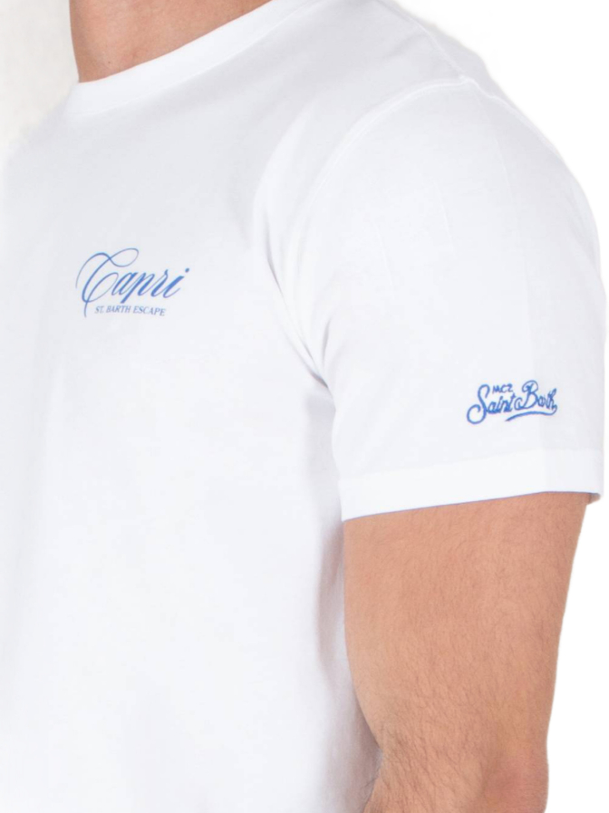 MC2 Saint Barth T-Shirt mit Capri Backprint bei Robert Ley