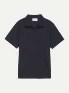Frame lässiges Poloshirt Jacquard dknv-dark navy bei Robert Ley