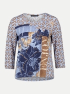 Betty Barclay Shirt mit 3/4 Arm 8870-Blue/Brown bei Robert Ley