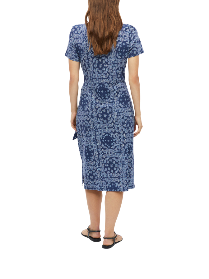 s.Oliver RED LABEL Jerseykleid in Midilänge mit Knotendetail bei Robert Ley