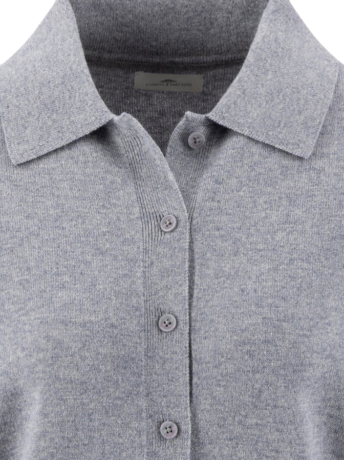 Fynch-Hatton Strickjacke mit Polo-Kragen bei Robert Ley