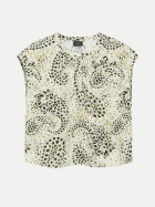 s.Oliver BLACK LABEL Bluse mit Allover-Print 61A1-BLUE GREEN bei Robert Ley