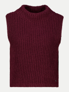 Monari Strickpullunder mit Stehkragen 316-dark bordeaux bei Robert Ley