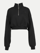 Éterne cropped half-zip Sweatshirt black bei Robert Ley