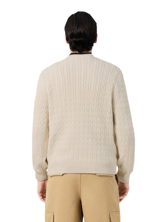 Lacoste Strickpullover mit Zopfmuster bei Robert Ley