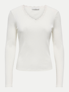 Only Langarmshirt ONLSARA 177922-Cloud Dancer bei Robert Ley