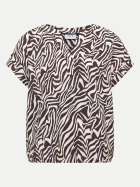 Cecil Bluse mit Zebra-Print 37673-brown cacao bei Robert Ley