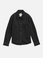 Tom Tailor Denim Jeansjacke mit Strass 10263-black stone wash denim bei Robert Ley