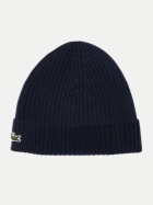 Lacoste Beanie mit Logostickerei 166marine bei Robert Ley