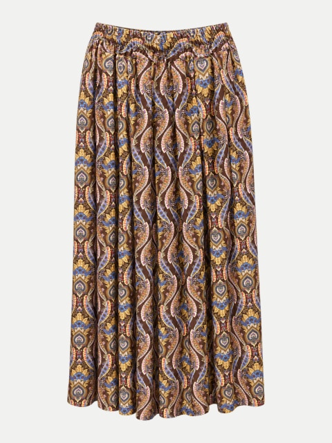 Insieme Plisseerock mit Paisley-Muster bei Robert Ley