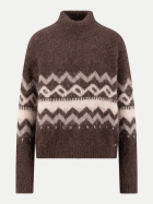 Fynch-Hatton Pullover mit Norwegermuster 896-ESPRESSO bei Robert Ley