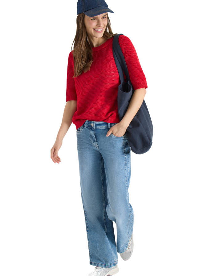 CECIL Strukturierter Kurzarm-Pullover bei Robert Ley