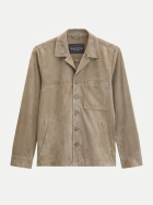 Marc O'Polo Lederjacke mit Umlegekragen 1712-Frozen Taupe bei Robert Ley