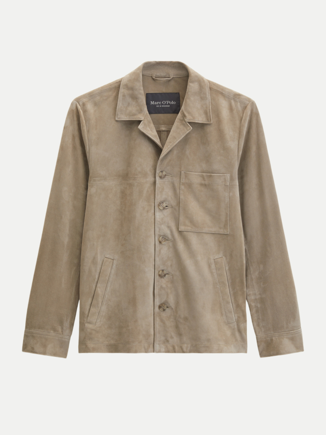 Marc O'Polo Lederjacke mit Umlegekragen bei Robert Ley