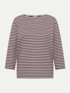 Cecil Shirt Gestreift mit U-Bootausschnitt 37913-light grey melange bei Robert Ley