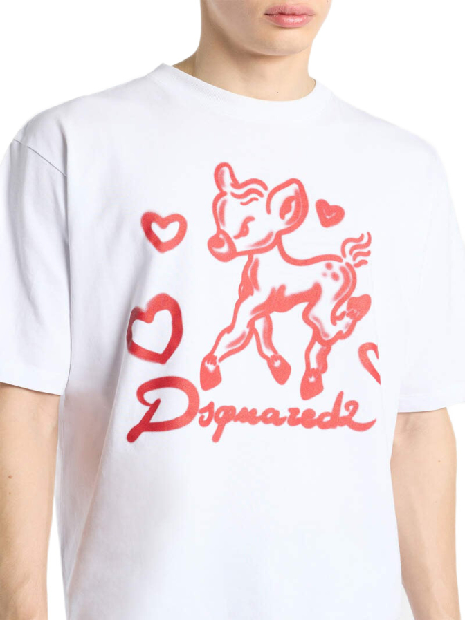 DSQUARED2 Loose Fit T-shirt mit Bambi Print bei Robert Ley