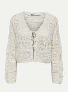 Only Strick-Cardigan Beach 177922-Cloud Dancer bei Robert Ley