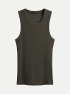 Opus Geripptes Tanktop Ilesso 30030-deep green bei Robert Ley