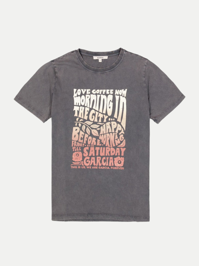 Garcia T-Shirt mit Frontdruck bei Robert Ley