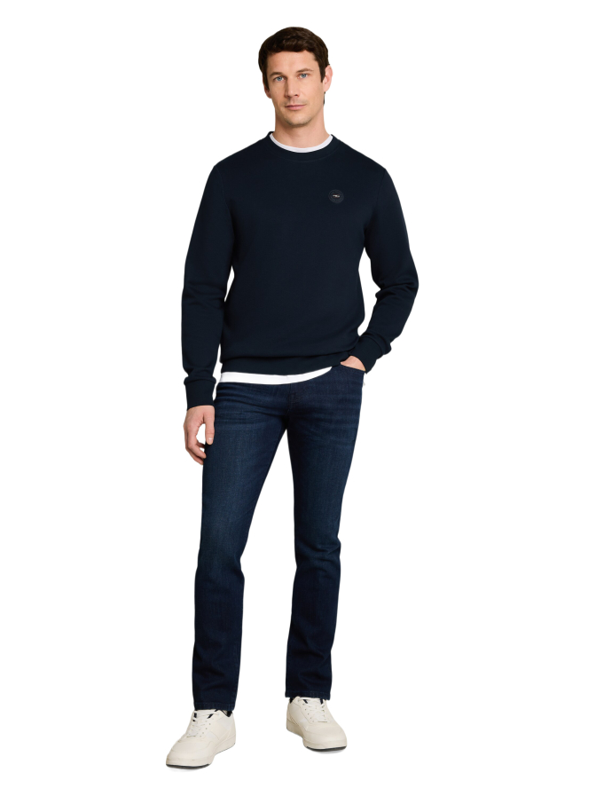 Tom Tailor Casual Pullover mit kleinem Logo-Badge bei Robert Ley