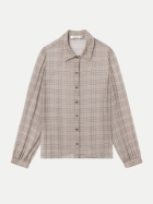 Frame Seidenbluse mit Karomuster walnut multi bei Robert Ley