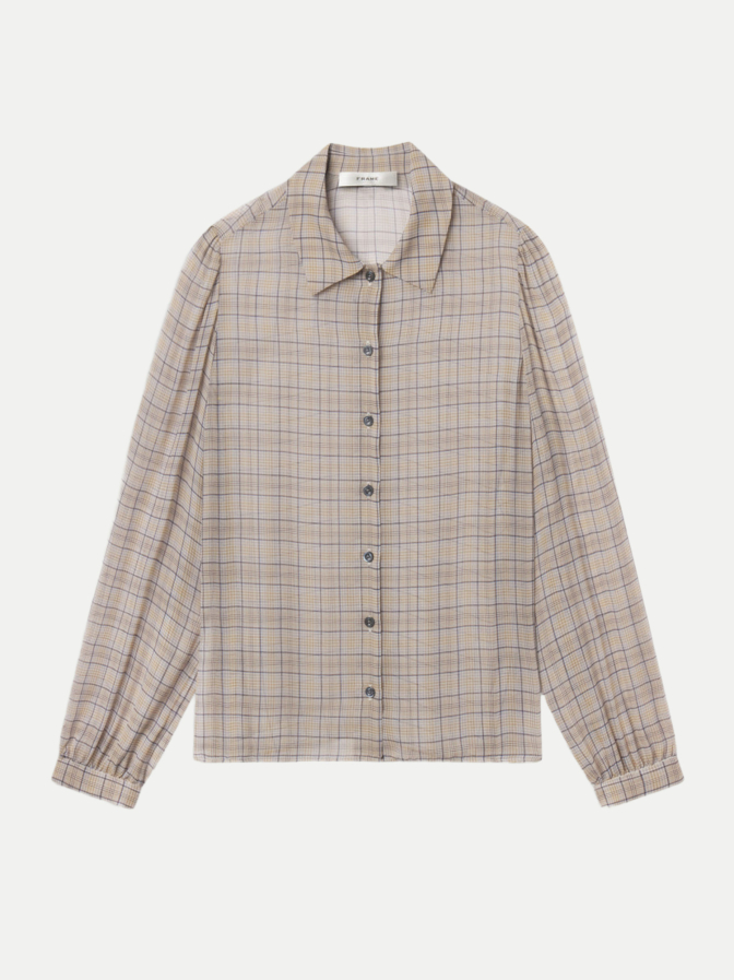 Frame Seidenbluse mit Karomuster bei Robert Ley