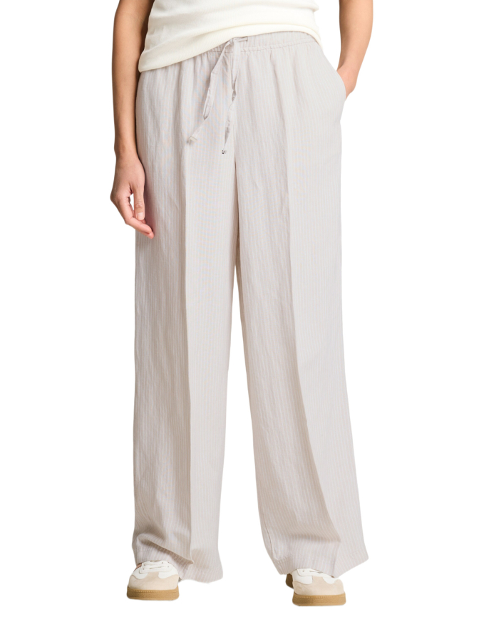 Tom Tailor Casual linen loose fit wide leg pants bei Robert Ley