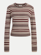 Ladneri Streifenpullover Lian burgund/ brown/ ivory bei Robert Ley