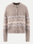 Fynch-Hatton Strickjacke mit Norwegermuster 851-URBAN TAUPE bei Robert Ley