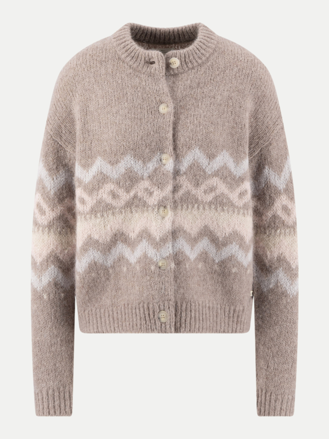 Fynch-Hatton Strickjacke mit Norwegermuster bei Robert Ley