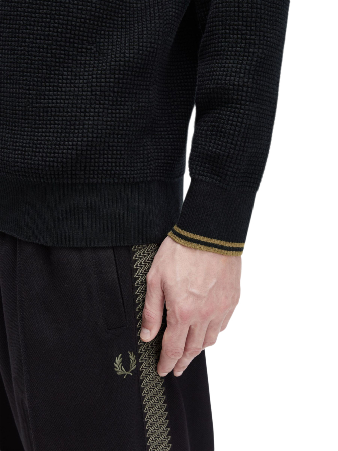 Fred Perry Troyer mit Waffel-Struktur bei Robert Ley