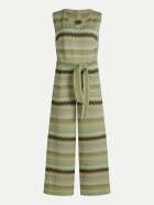 Cartoon Overall mit Zick-Zack Muster 5839-Green/Rosé bei Robert Ley