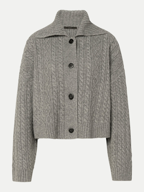 Windsor Women Zopfstrickjacke aus Woll-Yak-Mix bei Robert Ley