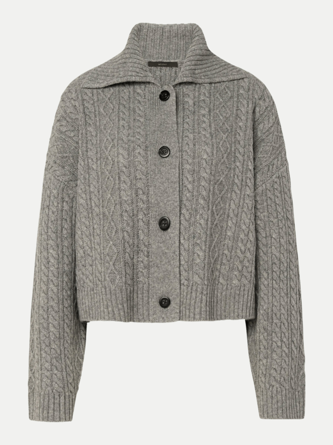 Windsor Women Zopfstrickjacke aus Woll-Yak-Mix bei Robert Ley