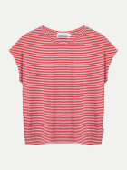 ARMEDANGELS Loose-Fit T-Shirt mit Streifen 3491-pink mist-mars red bei Robert Ley