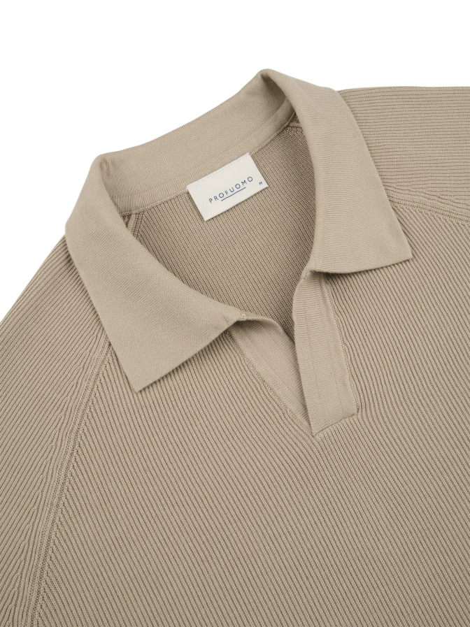 PROFUOMO Poloshirt mit offenem Kragen bei Robert Ley