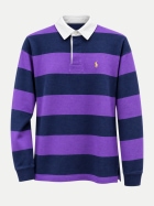 Polo Ralph Lauren Rugbyshirt The Big Fit 003tiepurple/drkcobalt bei Robert Ley