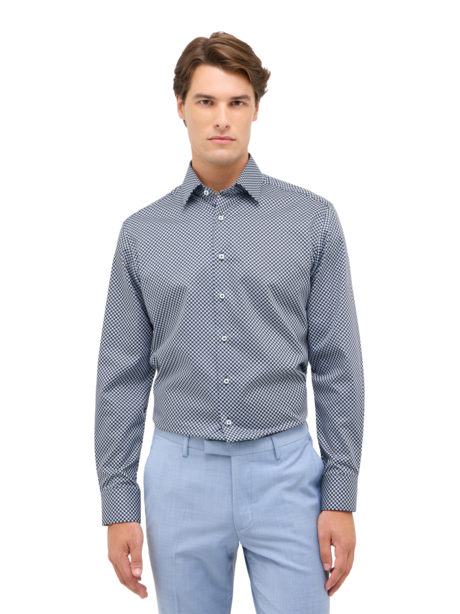 Eterna Slim-Fit Hemd mit Muster bei Robert Ley