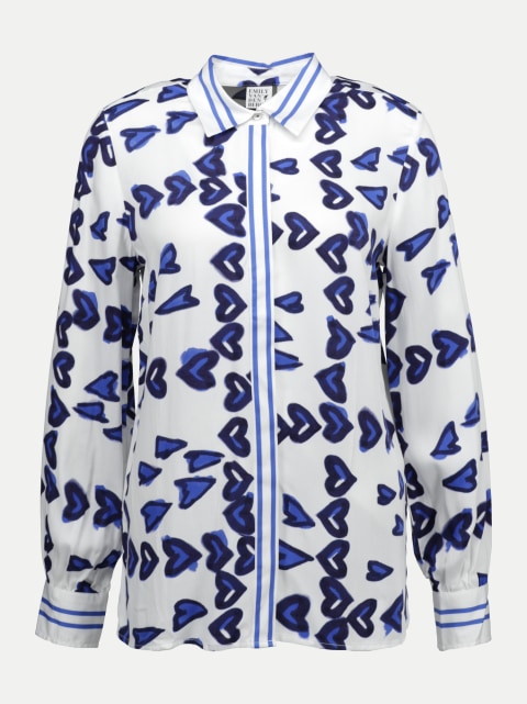 Emily Van Den Bergh Bluse mit Herzprint bei Robert Ley