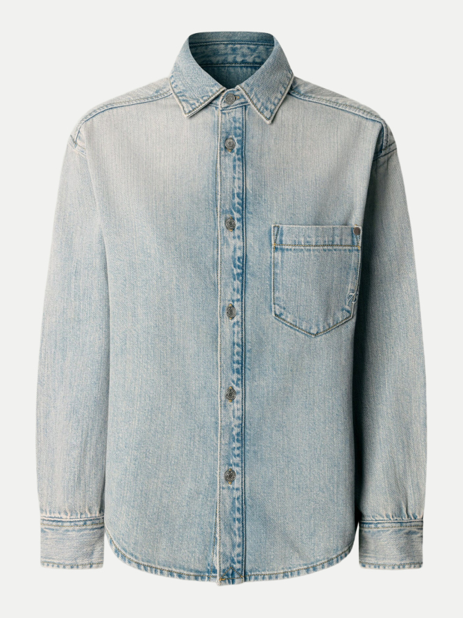 Pepe Jeans Überhemd aus Denim bei Robert Ley