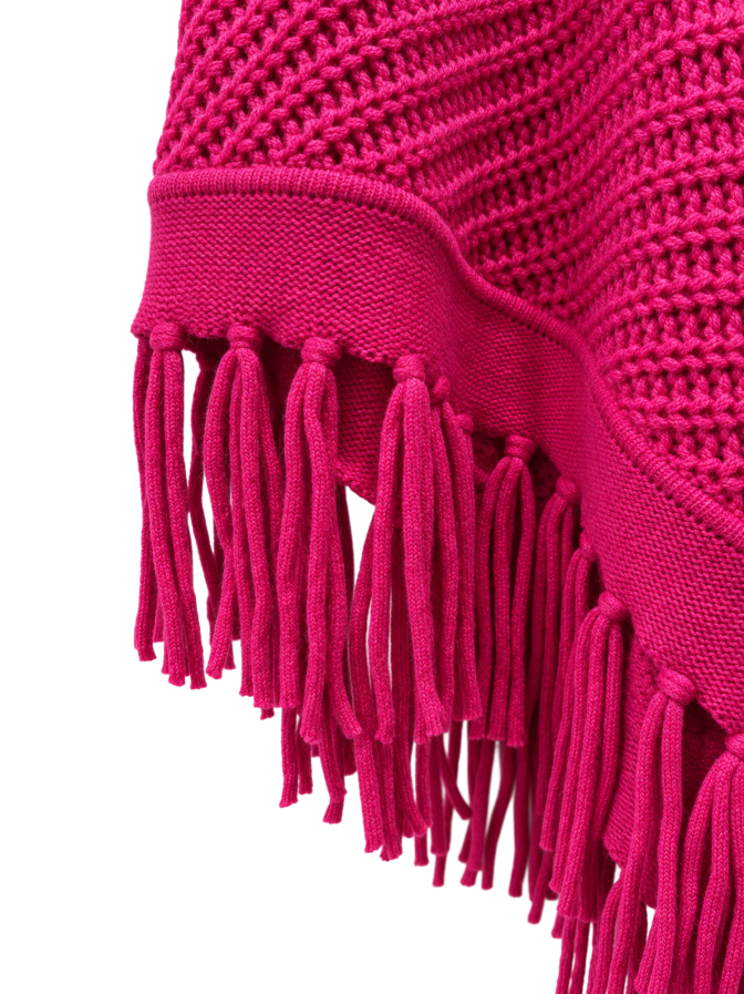 Robert Ley Strickcape aus Wolle-Kaschmir-Mix bei Robert Ley