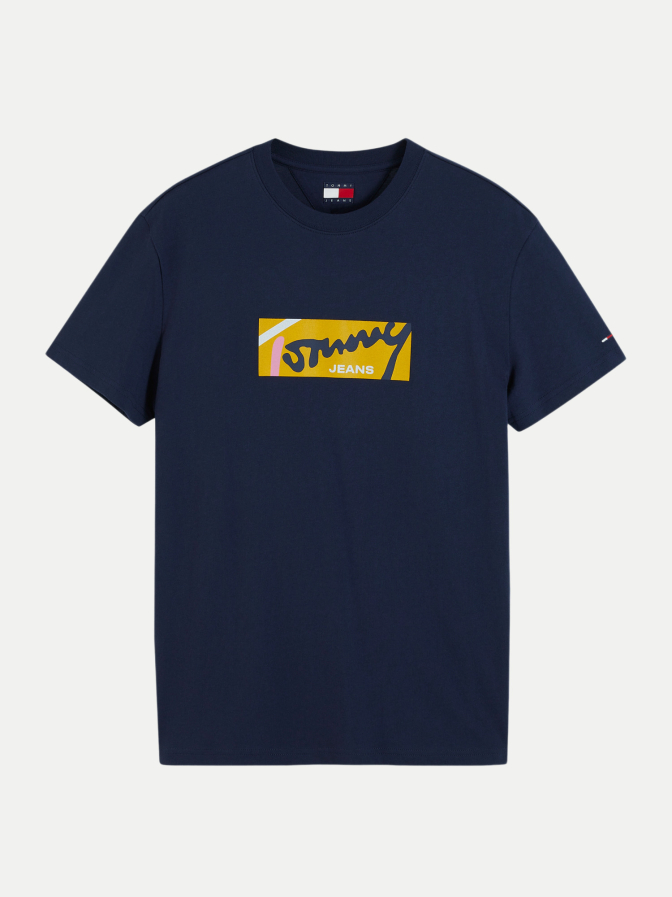 Tommy Jeans T-Shirt mit Signature-Logo bei Robert Ley